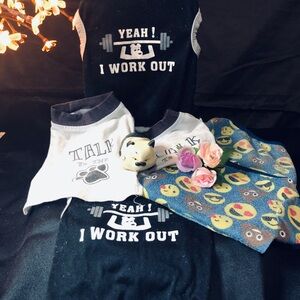 Pet Outfit Sets with Fun Prints